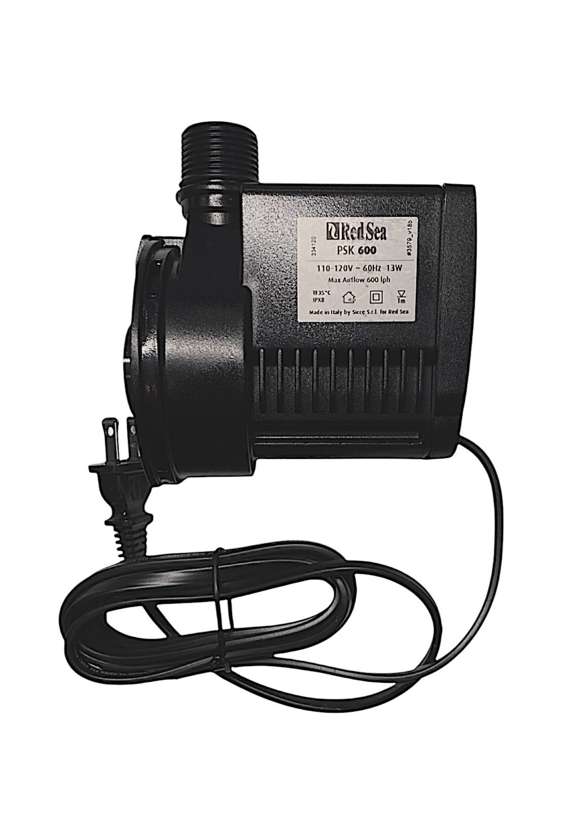 Red Sea Reefer 300 Protein Skimmer Replacement Pump Sicce PSK 600 Part #R50520
