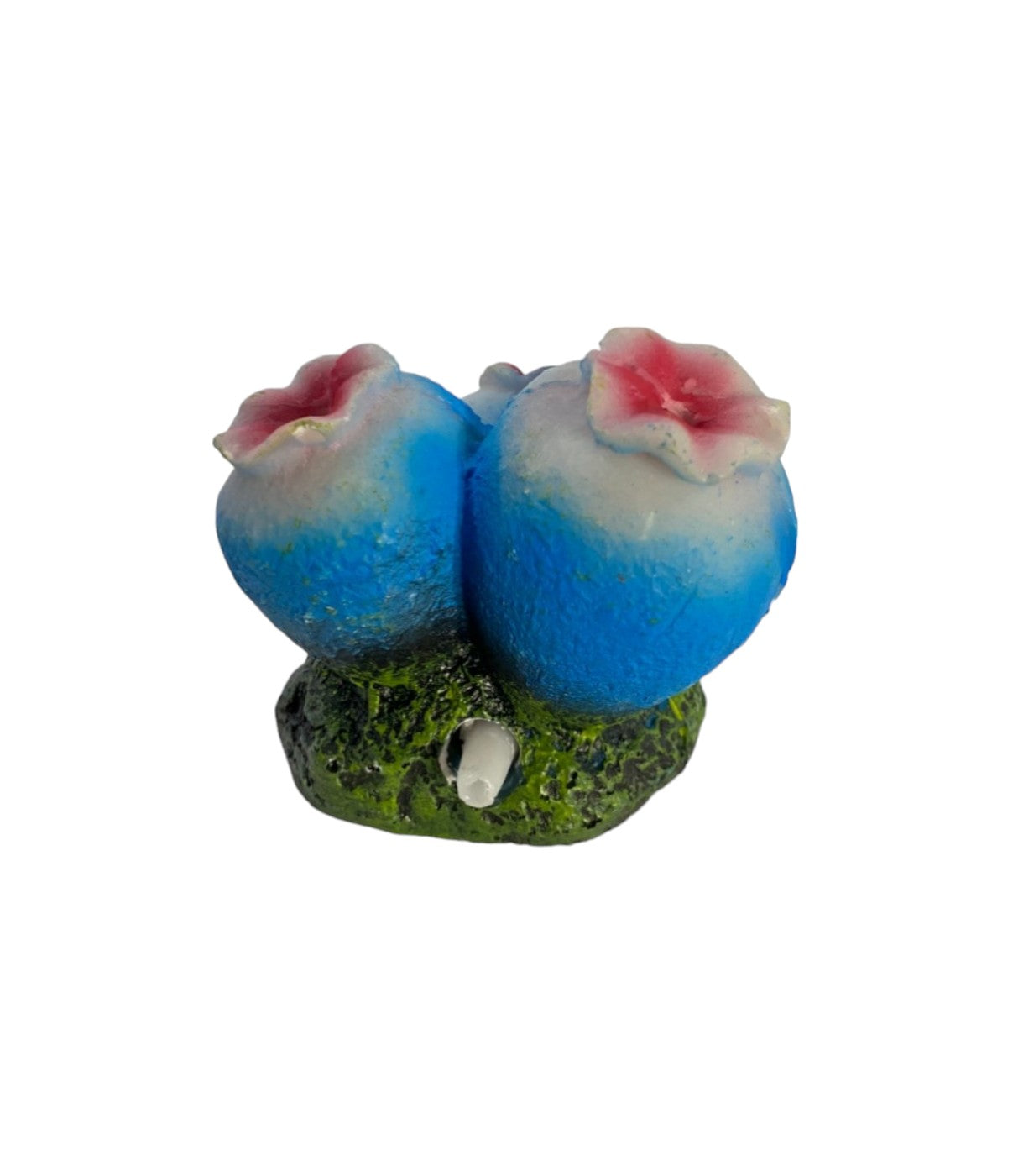 Aquarium Air Stone Ornament Decoration - Blue Coral Polyp