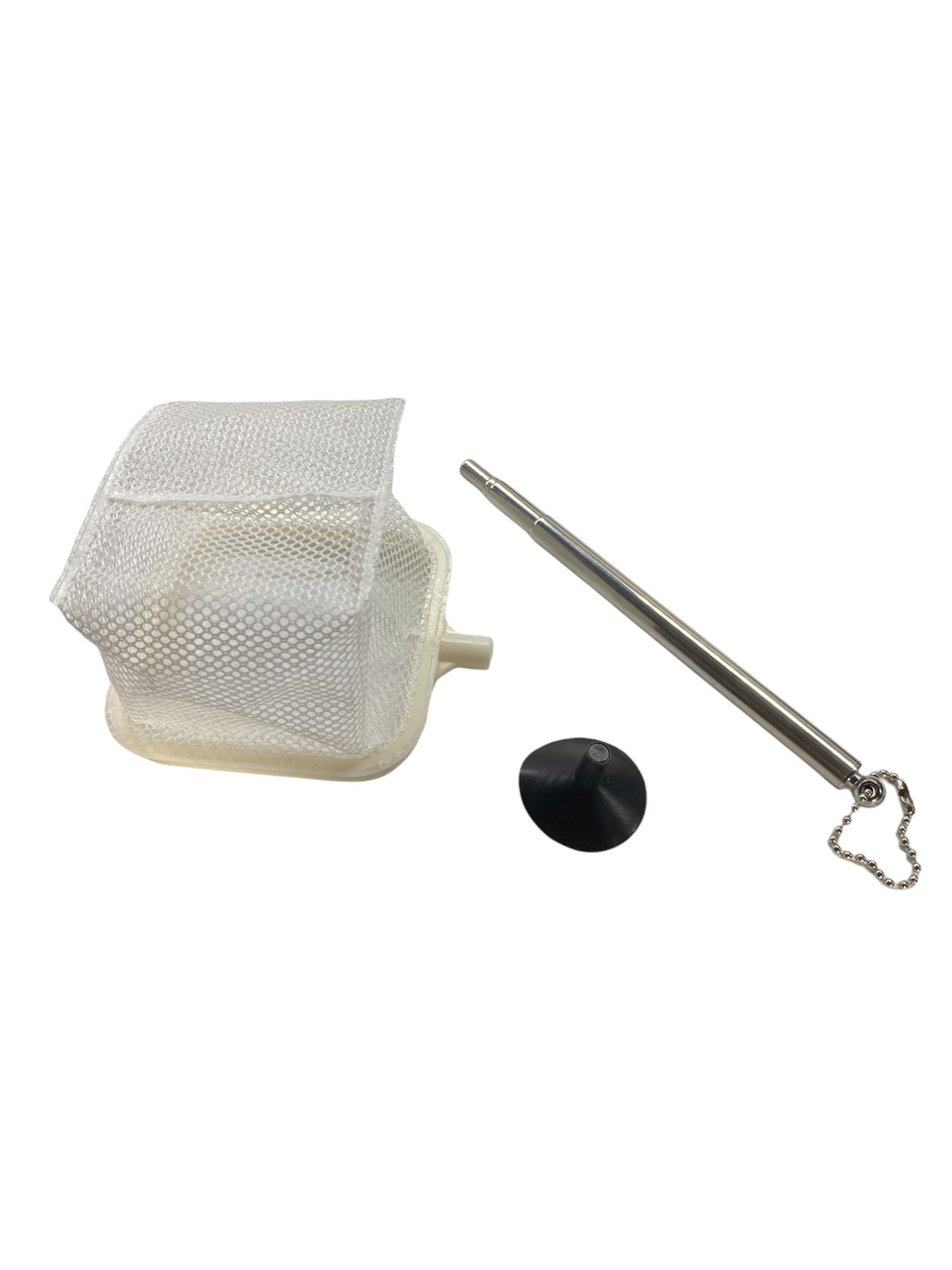 3" White Course Fish Net with Telescopic Handle Part # AC-3IN-WNET