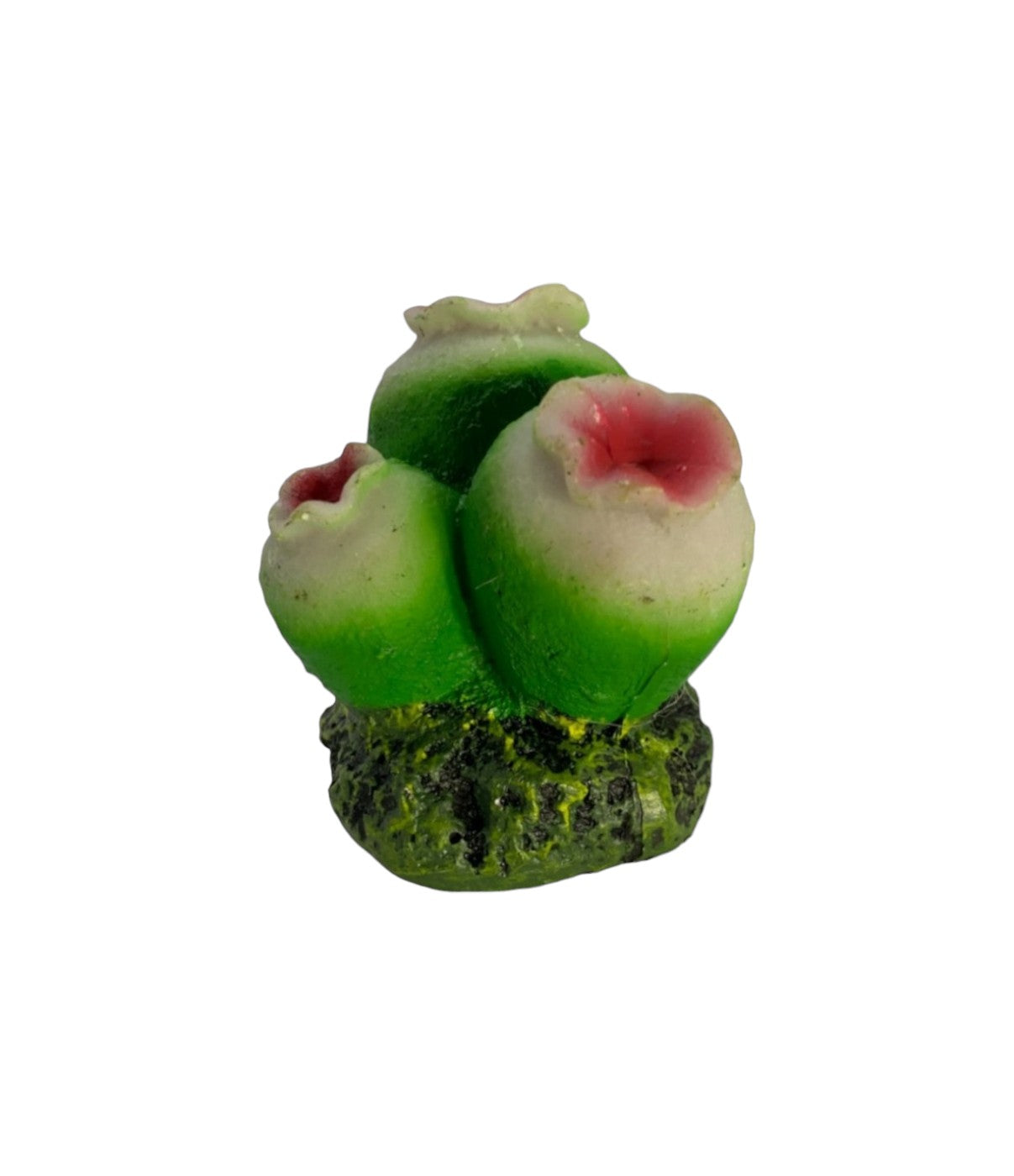 Aquarium Air Stone Ornament Decoration - Green Coral Polyp