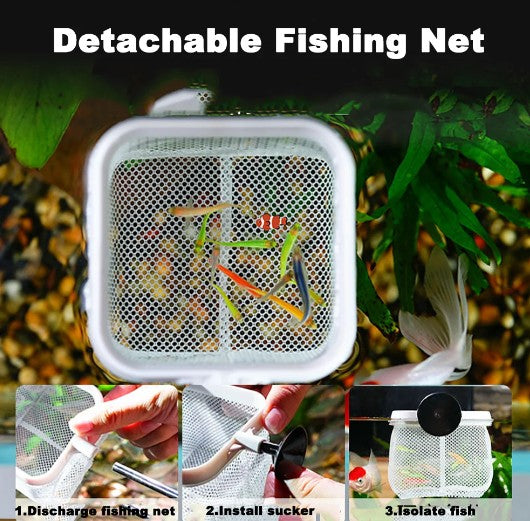 3" White Course Fish Net with Telescopic Handle Part # AC-3IN-WNET