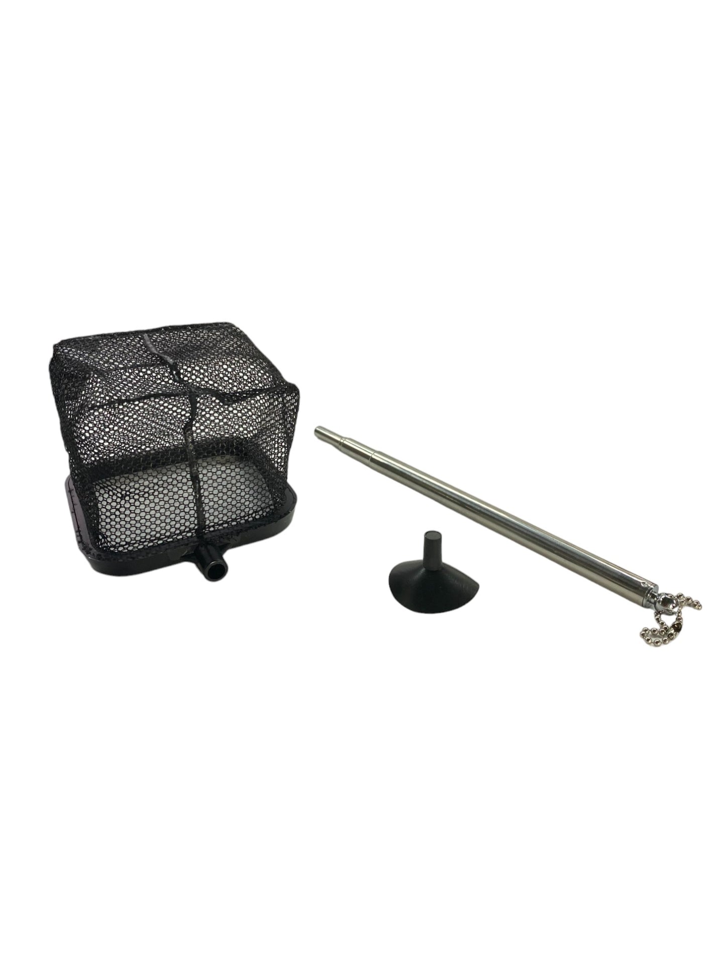 3" Black Course Fish Net with Telescopic Handle Part # AC-3IN-BNET