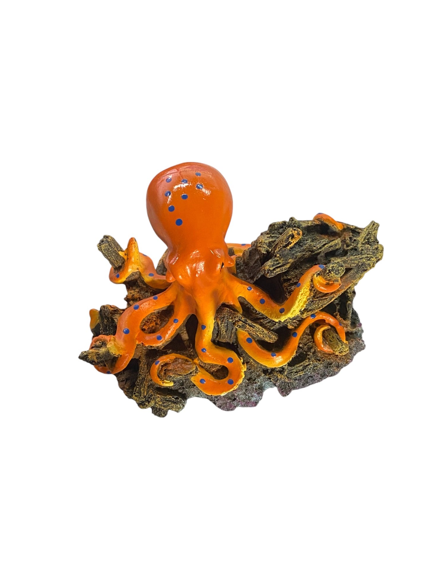 Octopus Aquarium Decoration Resin Submarine Ornament Part #AQ-OCTO-LGSUNSHP