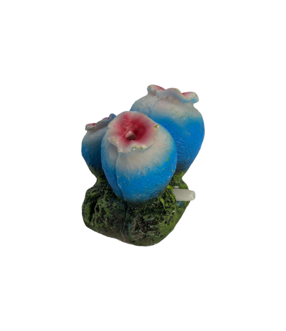 Aquarium Air Stone Ornament Decoration - Blue Coral Polyp