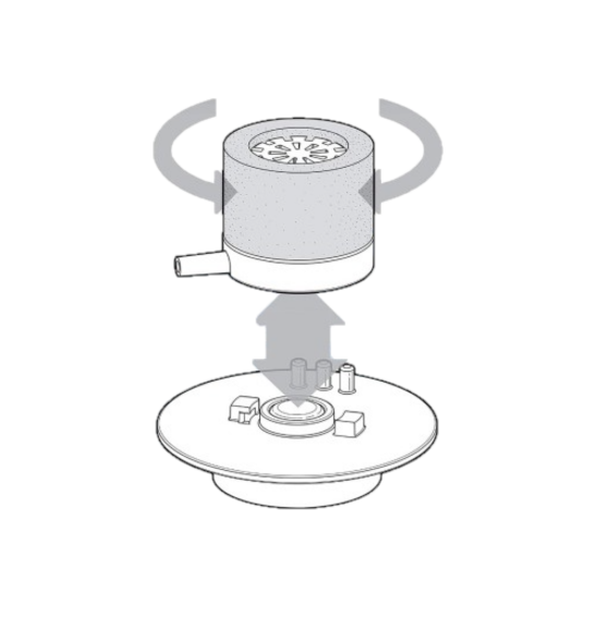 Aqueon Betta Filter Mini Volcano w/Carbon & Sponge Cartridge Part# 100542356
