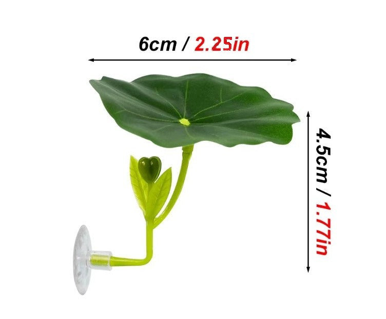 Aquarium Betta Fish Single Green Leaf for Rest and or Spawning Part # 3A