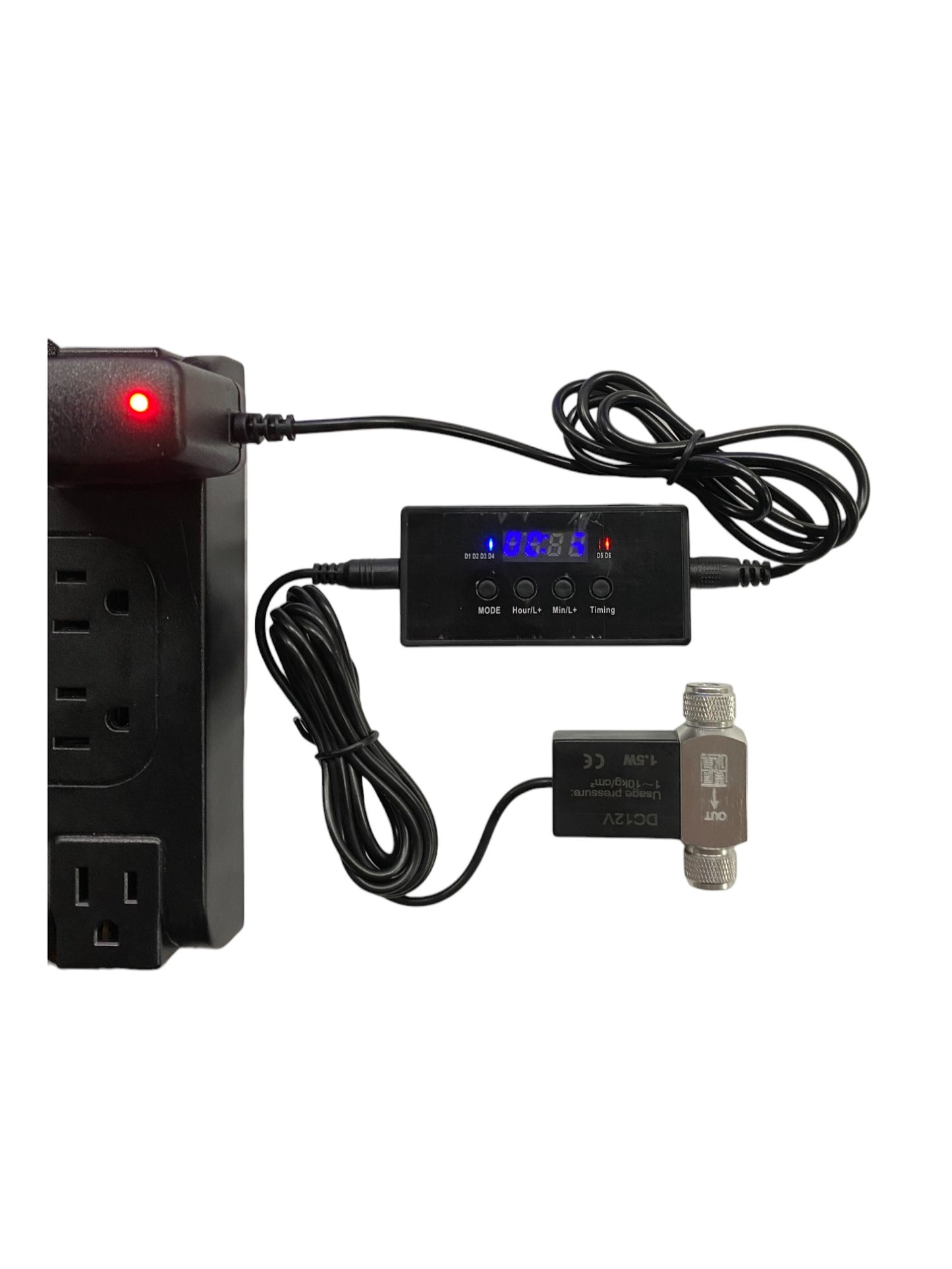 ZRDR CO2 Motor Valve Display Timing Switch Double Head Pressure Reducing Valve