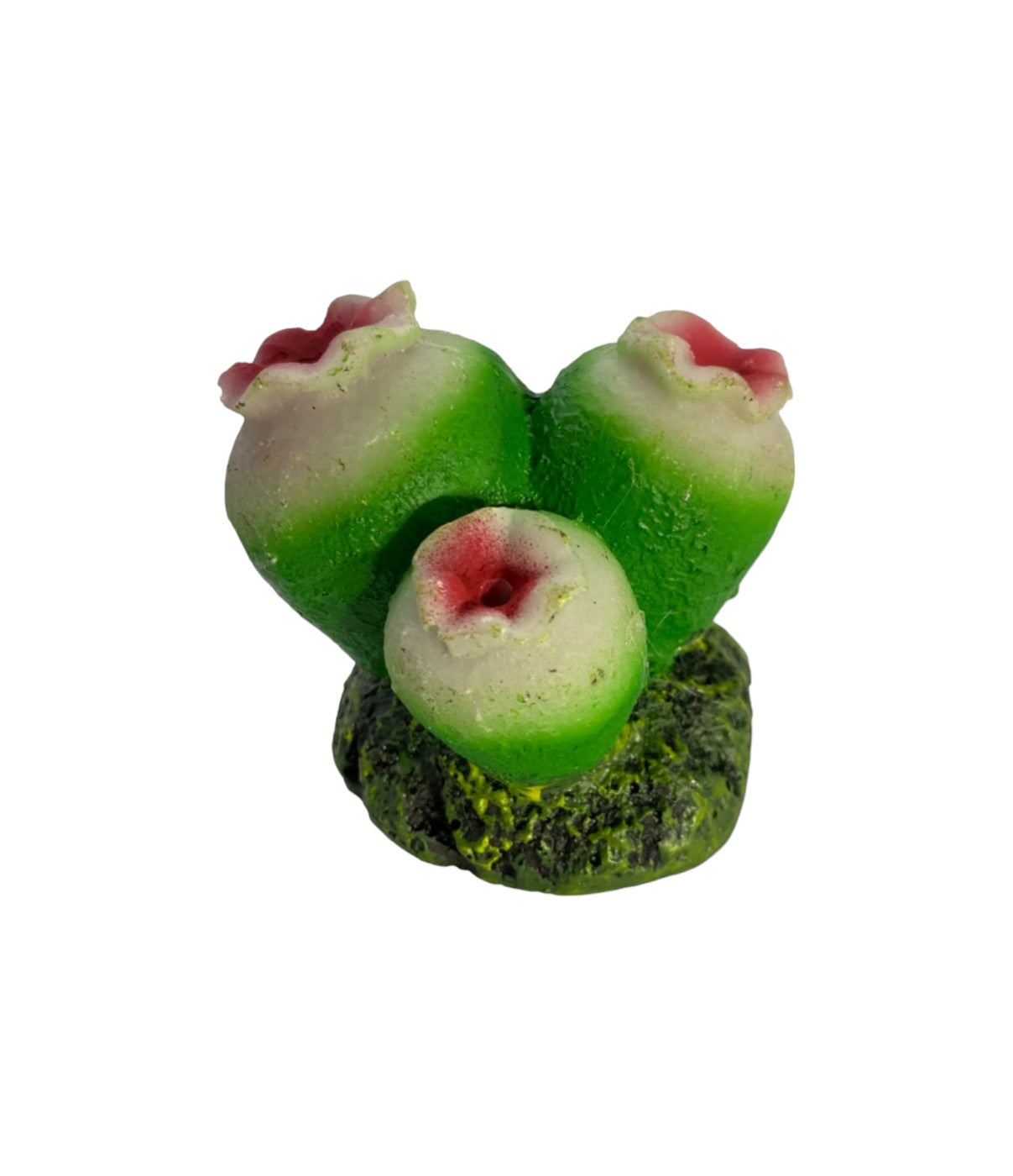 Aquarium Air Stone Ornament Decoration - Green Coral Polyp