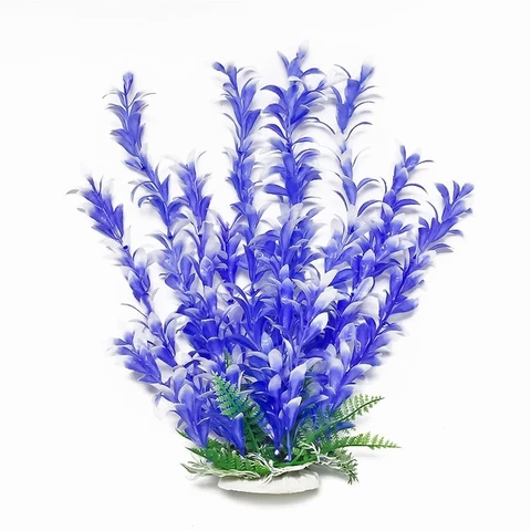 Aquatop Bacopa Like Aquarium Plant - Blue / White 6" PD-BH26
