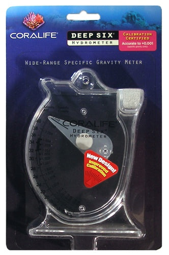 Coralife Deep Six Hydrometer Wide Range Specific Gravity Meter