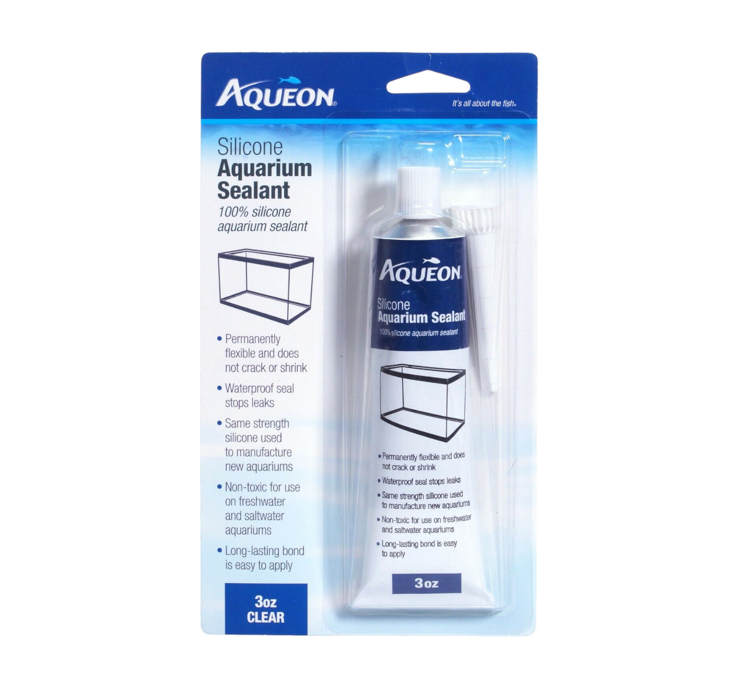 Aqueon Clear Silicone Aquarium Sealant 3 oz Part# 100165003