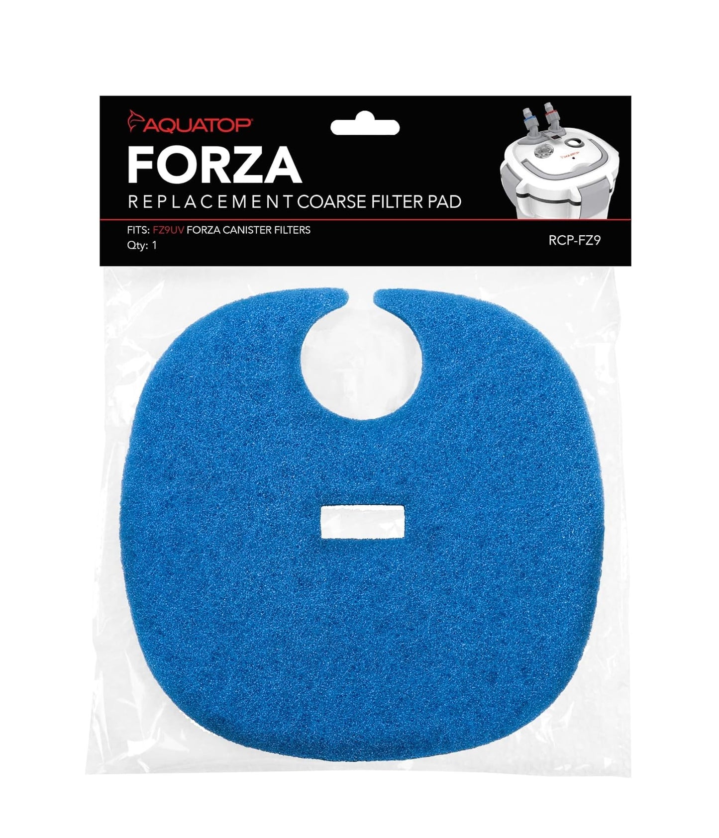 AquaTop Forza FZ5 & FZ9uv Coarse Filter Pad 1 pack Part#RCP-FZ9