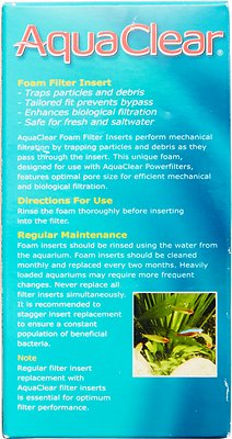 Fluval AquaClear 50 Filter Foam for 20-50 gallon aquariums Part # A613