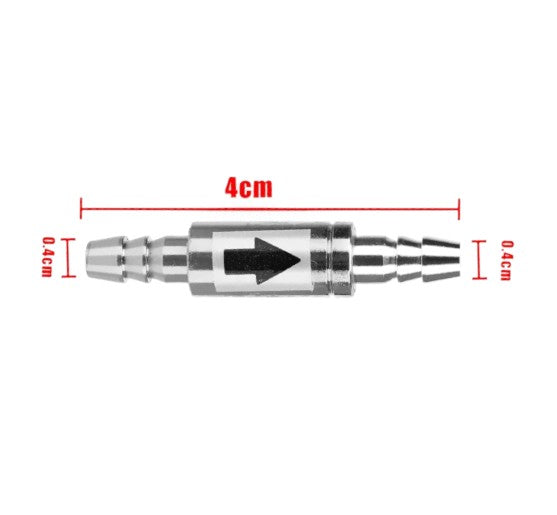 Golden Angel Carbon Dioxide CO2 Stainless Steel Check Value 0.4 cm OD