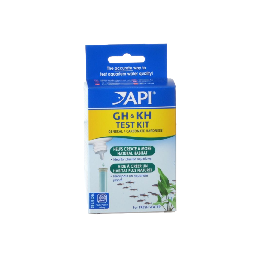 API GH & KH General & Carbonate Hardness Aquarium Test Kit