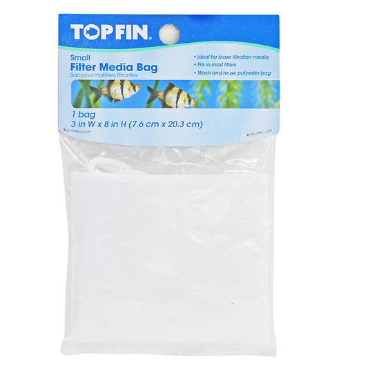 Top Fin Small Reusable Filter Media Bag 3" W x 8 "H