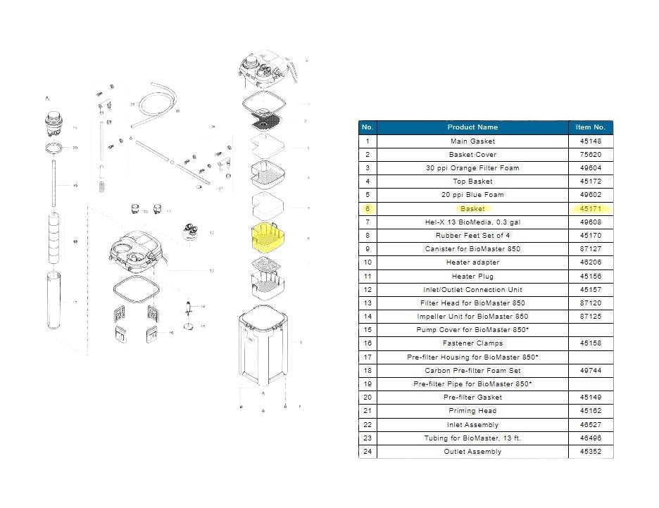 OASE BioMaster Replacement Media Handled Basket Part # 45171