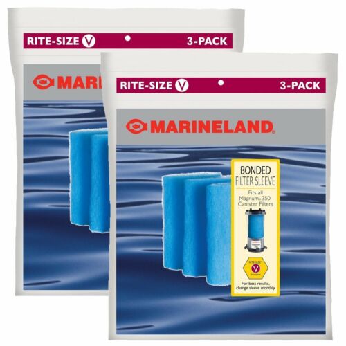 Marineland Bonded Filter Sleeve Magnum 350 Rite Size V 2 x (3 Pack) Qty 6
