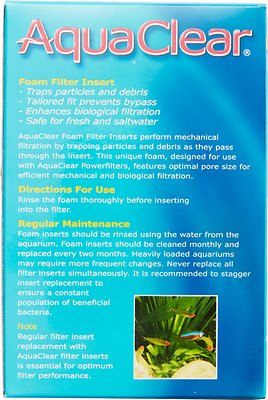 Fluval AquaClear 50 Filter Foam 3 Pac for 20-50 gallon aquariums Part #A1394