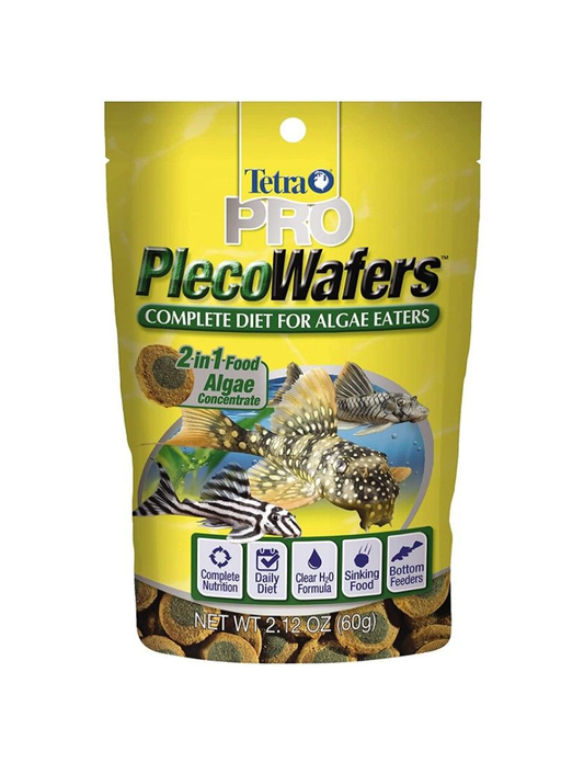 Tetra Pro Pleco Wafers Complete Diet For Algae Eaters 2.12 oz