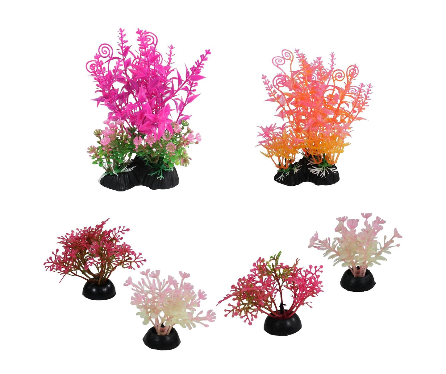 Penn Plax Aqua Plant 6 Piece Artificial Decorating Kit  "Brights"  Part # PDK4