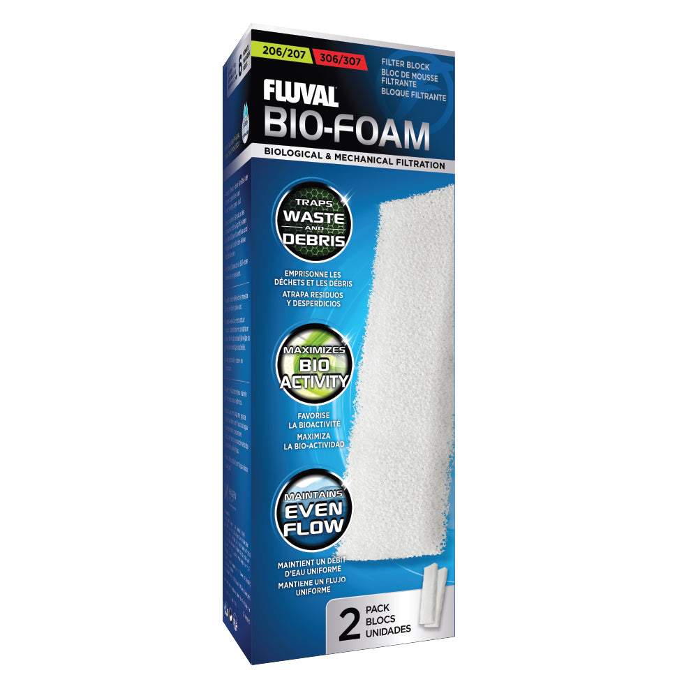 Fluval 206, 207, 306, 307 Canister Filter Bio-Foam Pad Qty 2 Part# A222