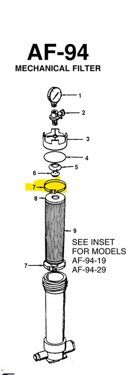 Lifegard AF-94 Mechanical Module Pleat Retainer Part# R175028X