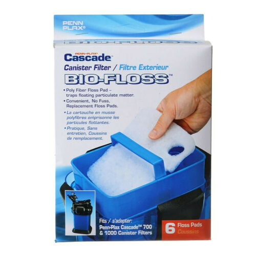 Penn Plax Cascade 700 & 1000 Bio-Floss Pads 6 pack Part# CCF231