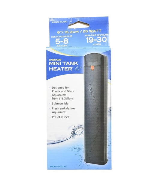 Penn Plax Cascade 25 Watt Mini Tank Preset Heater Part # CHP3