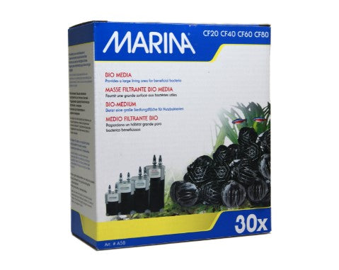 Marina Bio Media Balls (30 count) Fits Filters CF20, CF40, CF60, CF80 Part #A58