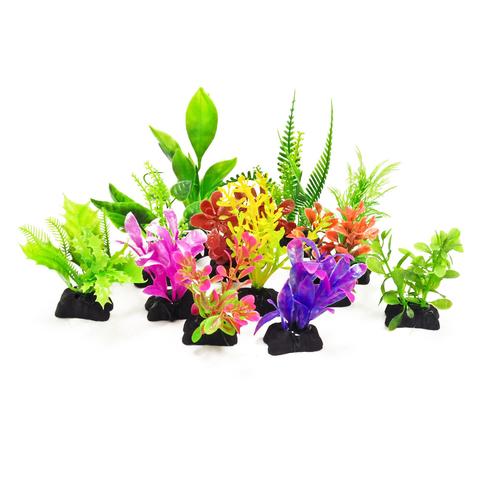 Aquatop Aquarium Plants - small weeds 3" high (12 Pack)PD-MULTI12