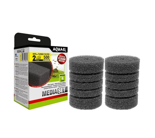 AquaEl Turbo 500 Internal Power Filter Standard Media Set (2 Pack) Part # 113908