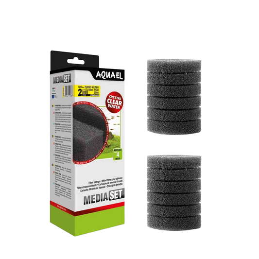 Aquael Turbo Filter Standard Sponge 1000/1500/2000 (2 Pack) Part # 113910