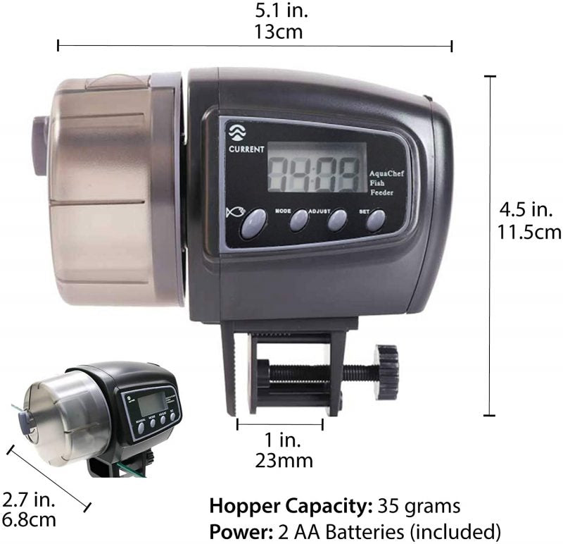 Current - AquaChef - Programmable Automatic Fish Feeder Model # 8024