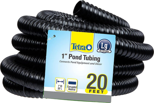 Tetra Pond 20 Ft  1" ID Corrugated Black Pond Tubing Part# 19736