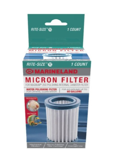 Marineland Magnum 200 Internal Filter Micron Cartridge  Part# AQ-78399