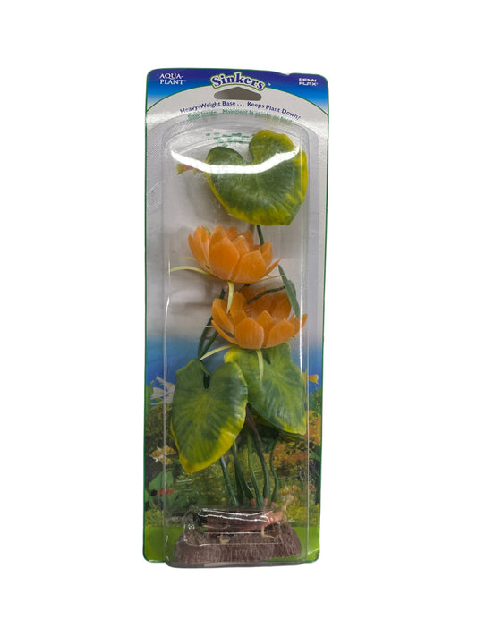 Penn Plax  10" Orange Water Lily Plant Part # P3LH