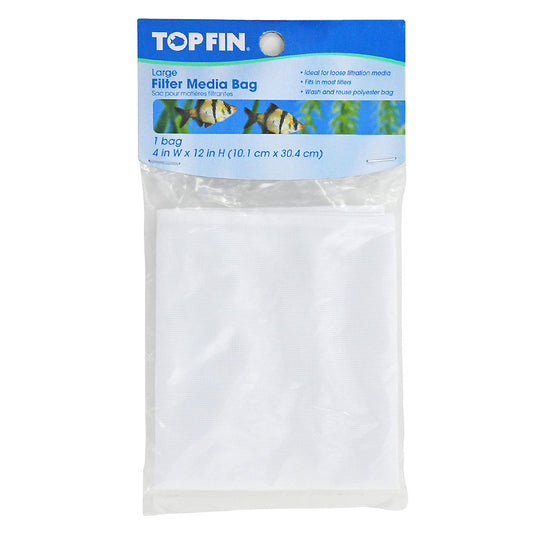 Top Fin Large Reusable Filter Media Bag 4" W x 12 "H