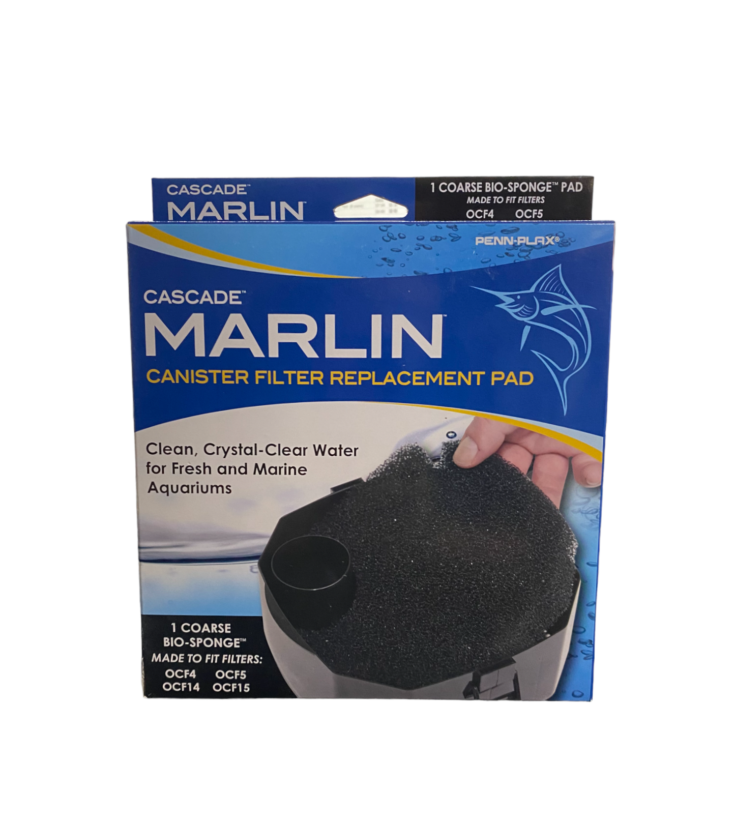 Penn Plax Cascade Marlin Coarse Bio Sponge Pad Part# OCF515CS