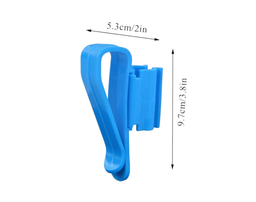 Aquarium Tank Adjustable Hose Holder, Water Pipe Tube Clamp Part #AQ-HOSE-CLPBLU