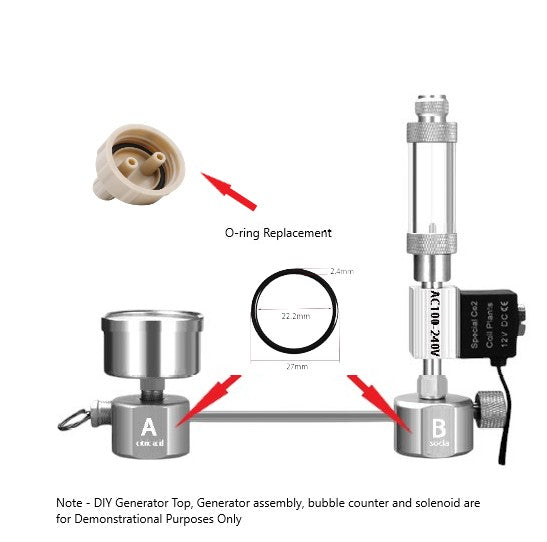 CO2 DIY Generator Sealing O-ring -  (Package of 5)