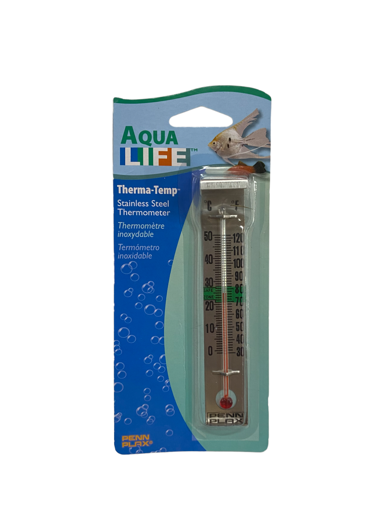 Penn Plax Therma-Temp Stainless Steel Thermometer Part #TSS