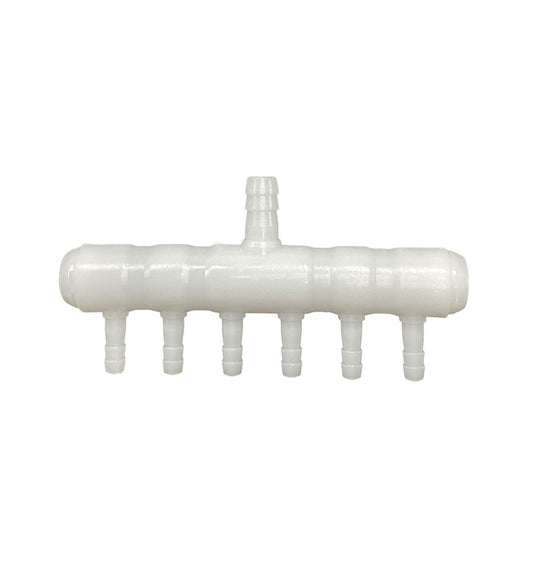 Plastic Aquarium, Hydro, Air, Water 6-way 4mm Manifold Valve Part #PE-PLAS-6WAY