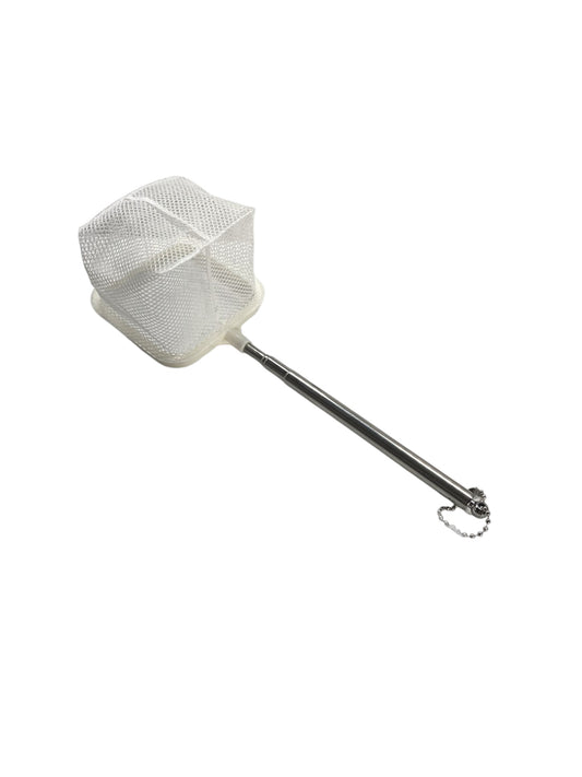 3" White Course Fish Net with Telescopic Handle Part # AC-3IN-WNET