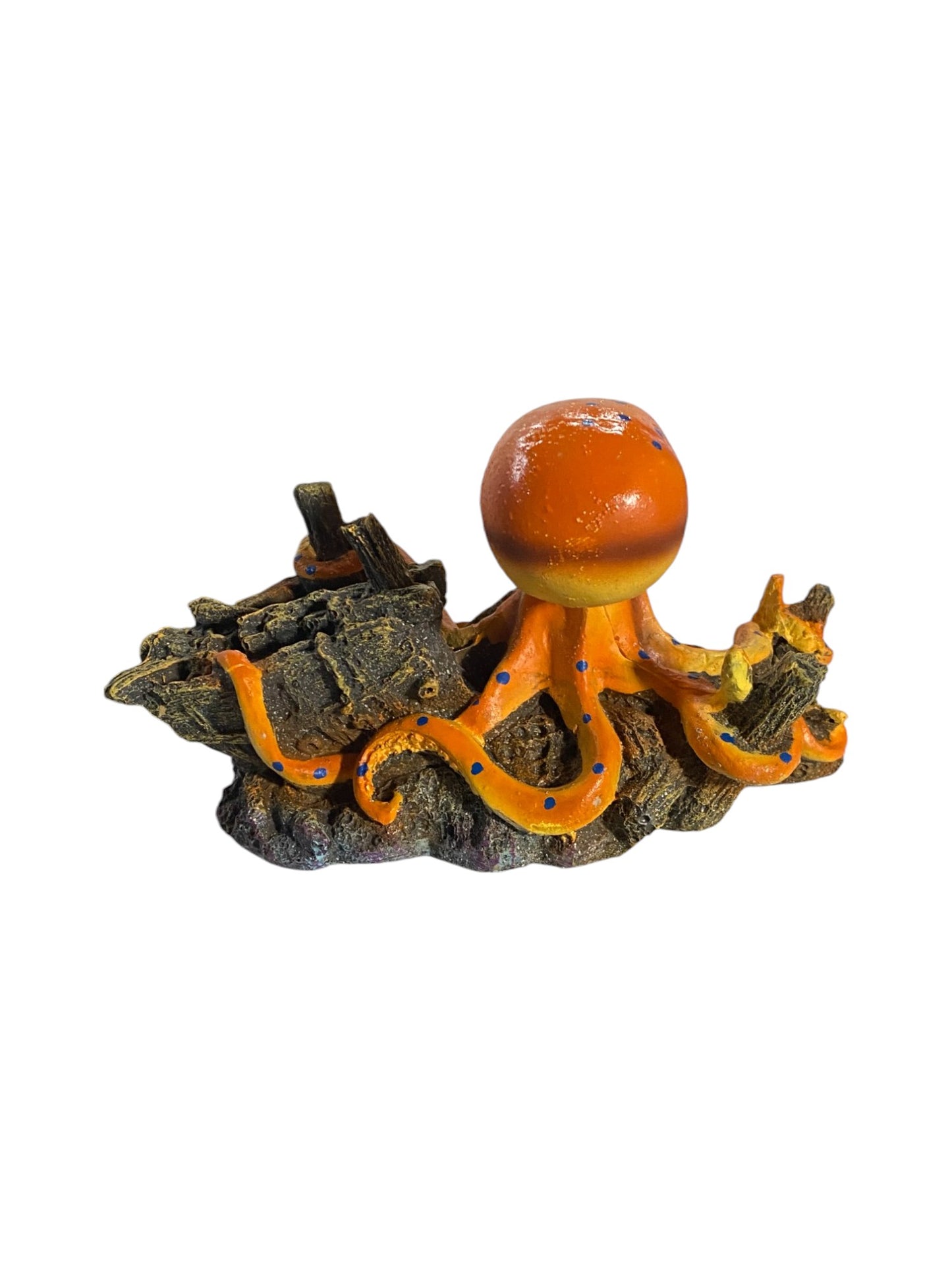 Octopus Aquarium Decoration Resin Submarine Ornament Part #AQ-OCTO-LGSUNSHP