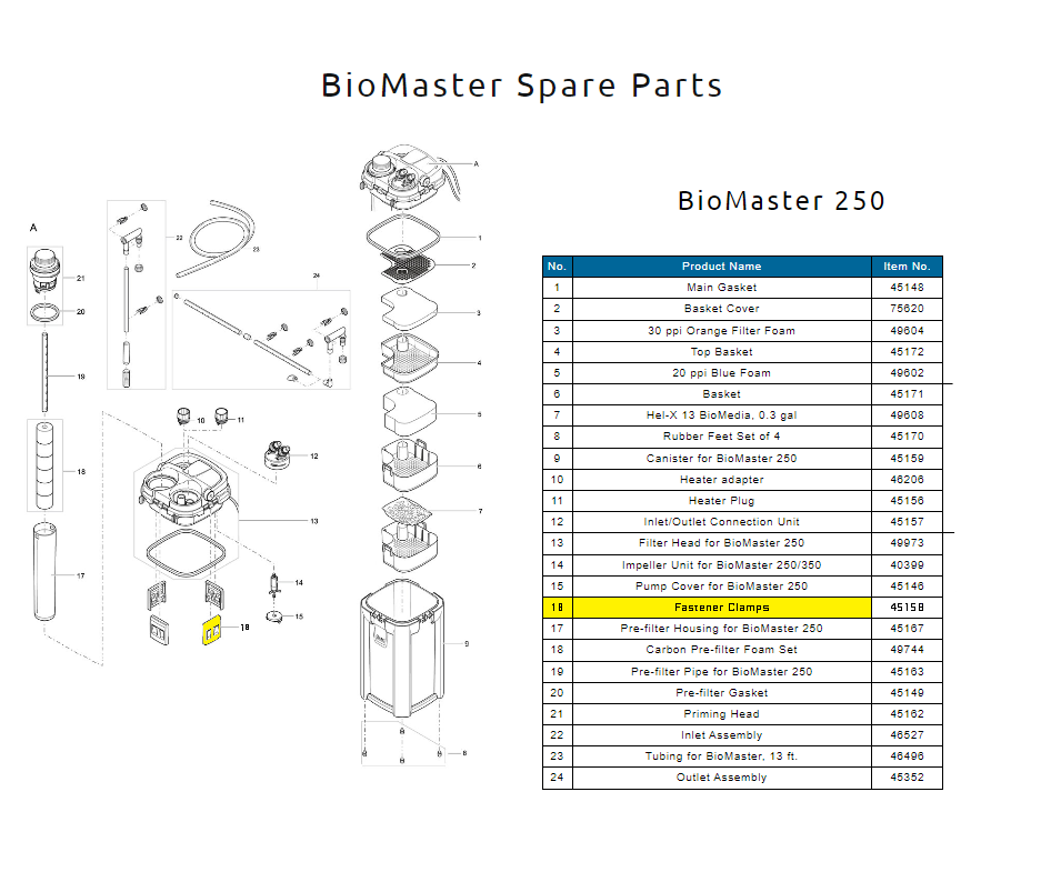 OASE BioMaster Fastener Clamp Part #45158