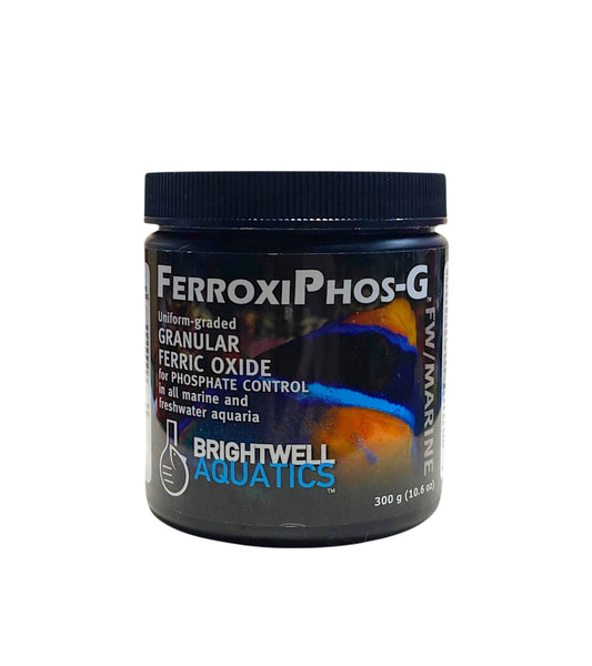 Brightwell Aquatics FerroxiPhos-G, GFO Granular Ferric Oxide Media, 300G /10.6oz