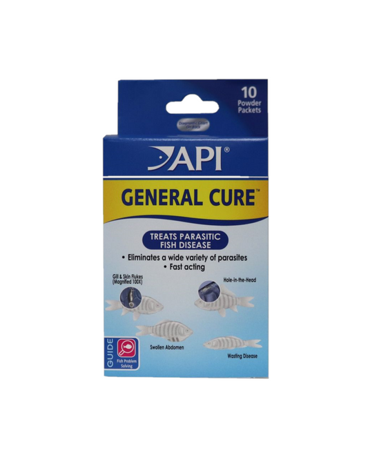 API General Cure Anti-Parasitic Medication 10 Powder Packs Part#  15P