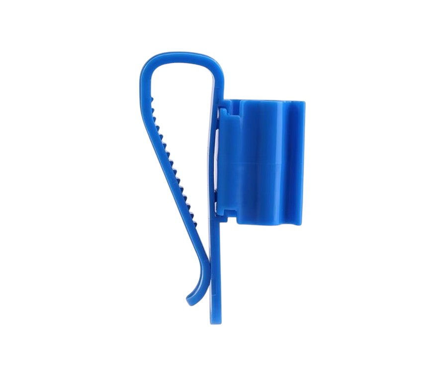 Aquarium Tank Adjustable Hose Holder, Water Pipe Tube Clamp Part #AQ-HOSE-CLPBLU