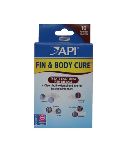 API Fin and Body Cure Treatment Medication 10 Powder Packs Part#  17P